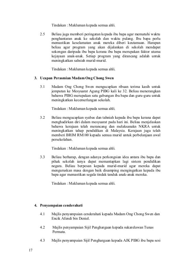 Contoh Buku Program Mesyuarat Agung Pibg - Police 11166