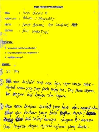 Buku mimpi kader penyuluh