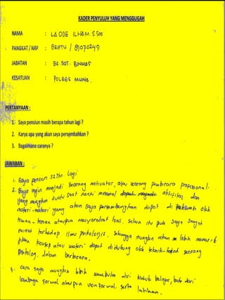 Buku mimpi kader penyuluh