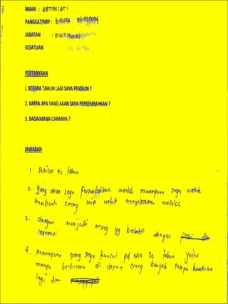 Buku mimpi kader penyuluh