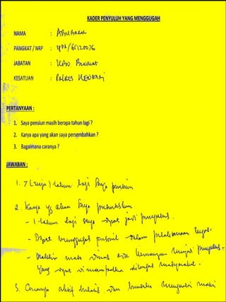 Buku mimpi kader penyuluh