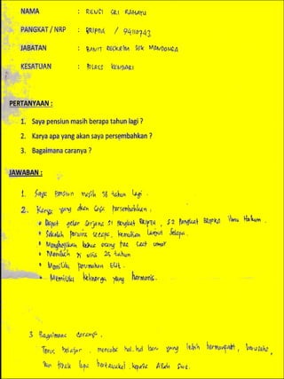 Buku mimpi kader penyuluh