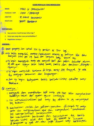 Buku mimpi kader penyuluh