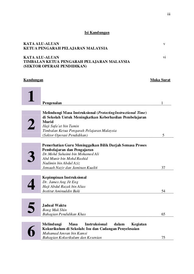 Buku Panduan Melindungi Masa Instruksional (MMI)