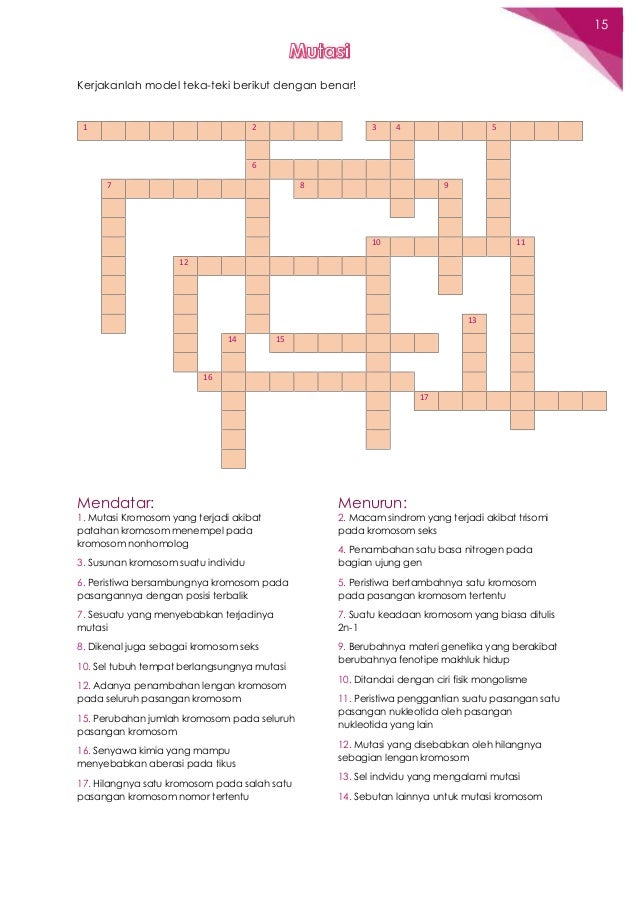 Makhluk Hidup Mengalami Mutasi Jawaban Tts - Berkas Jawaban