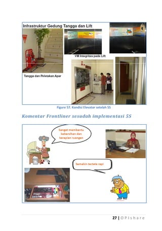 Figure 57. Kondisi Elevator setelah 5S

Komentar Frontliner sesudah implementasi 5S

27 | O P I s h a r e

 