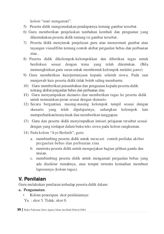 Buku Pai Kls X Pedoman Guru Kur 2013