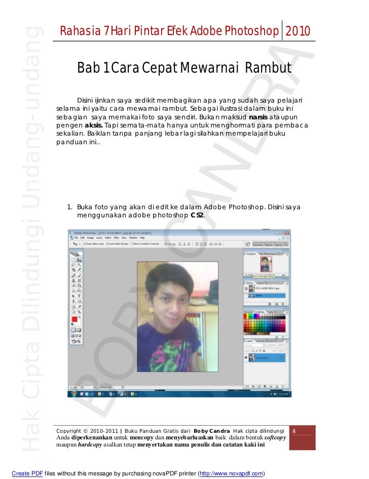 Tutorial Singkat dan Mudah Adobe photoshop - Boby Candra