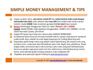 Buku panduan belajar forex