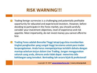 Buku panduan belajar forex