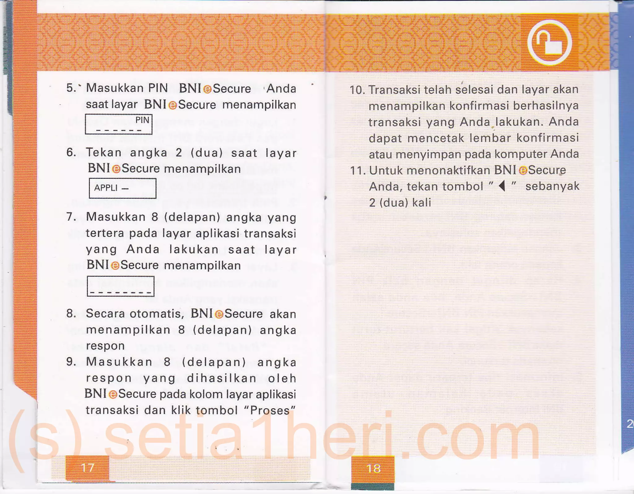Buku panduan bni e secure | PDF
