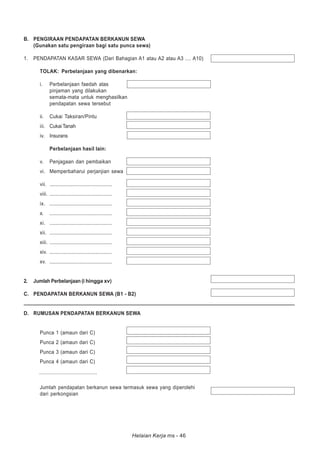 Buku panduan borang b