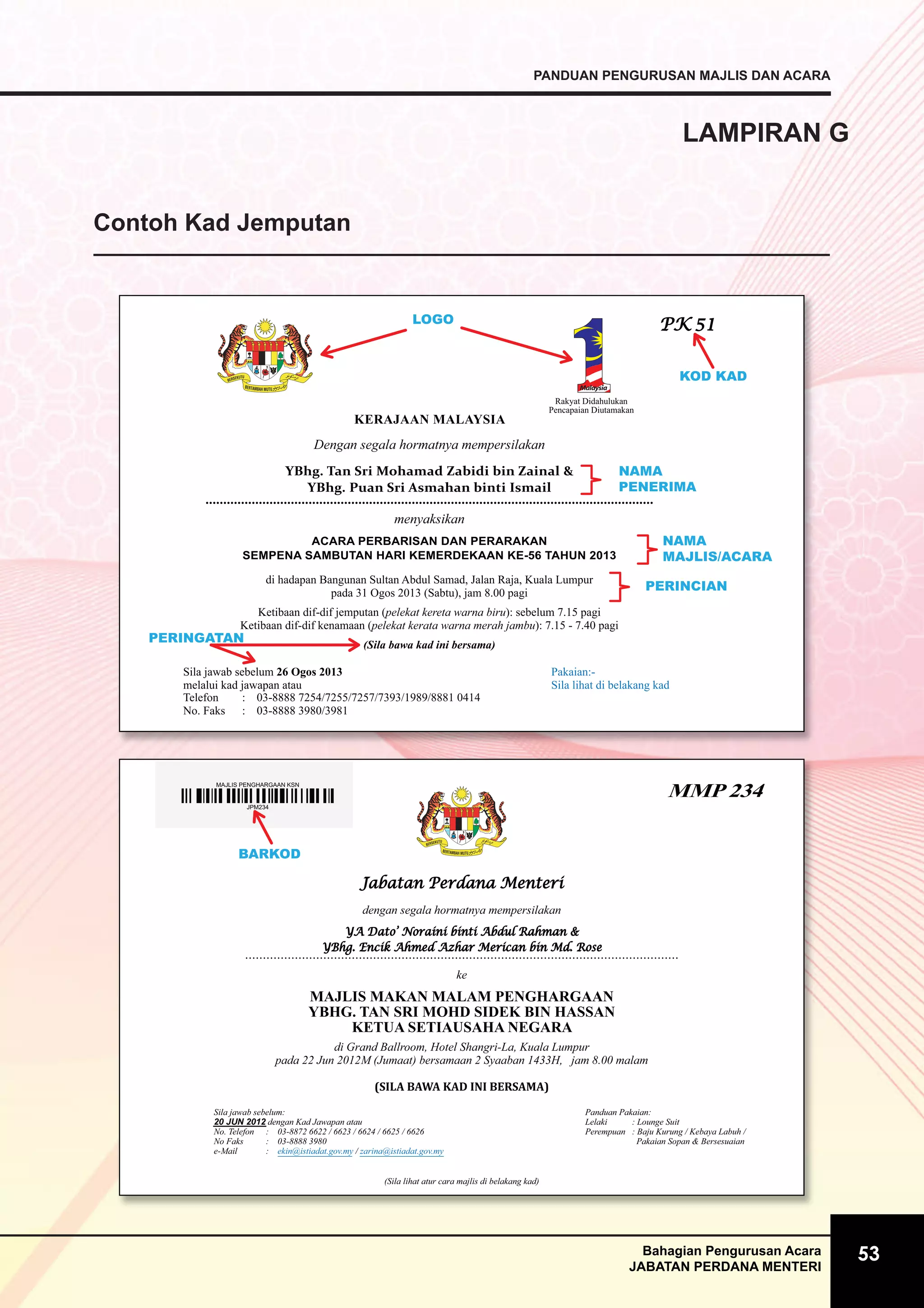 Panduan Pengurusan Majlis Rasmi | PDF