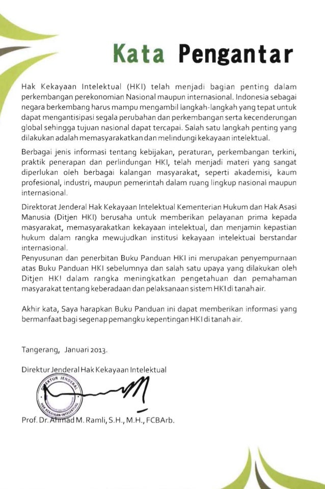 Buku Panduan Hak HKI 2013