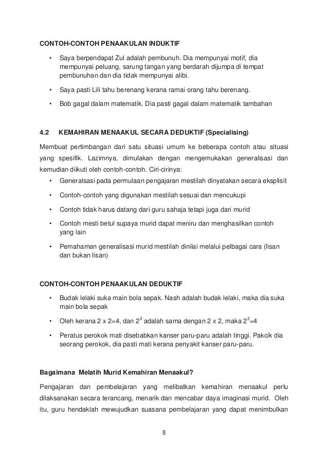 Buku Panduan Kemahiran Menaakul