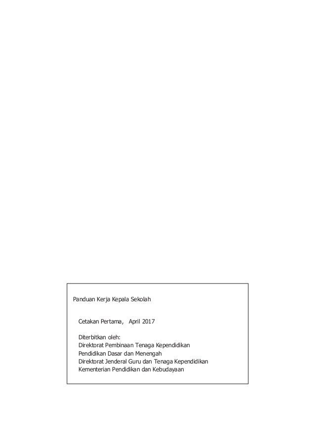 Buku Panduan Kerja Kepala Sekolah Pdf 1