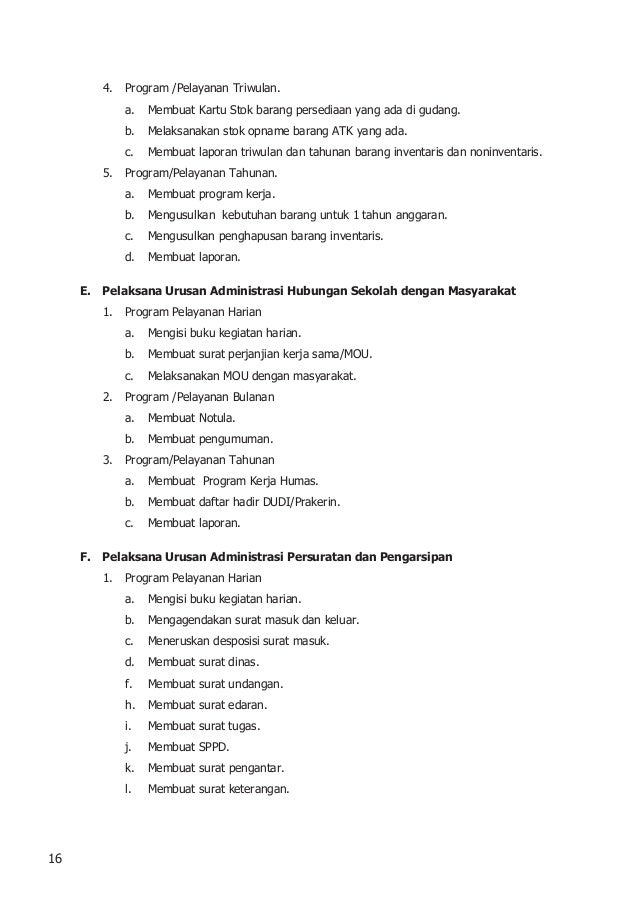 Buku panduan kerja tenaga administrasi sekolah