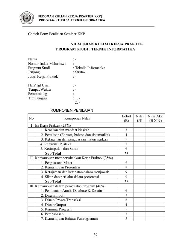 Buku panduan kkp ti 2010