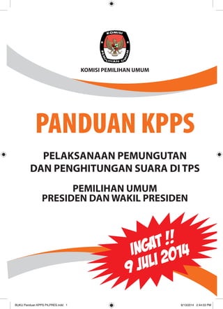 Buku panduan kpps pilpres | PDF