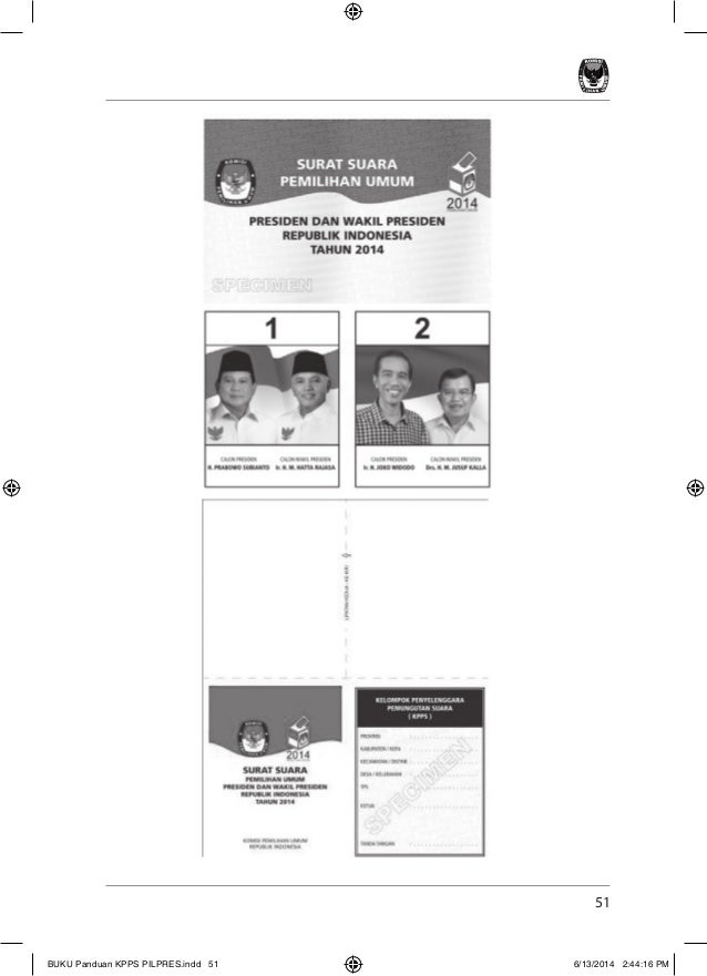 Buku panduan kpps pilpres
