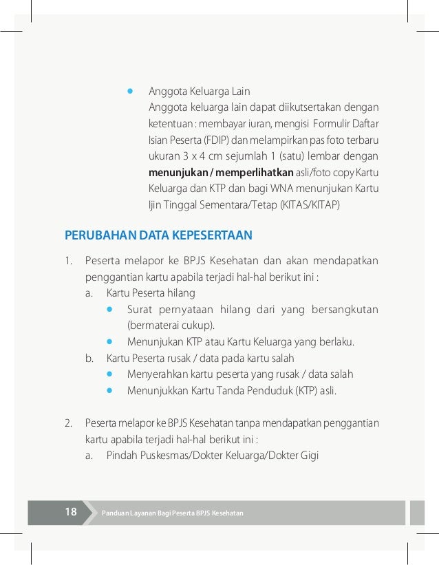 Buku panduan layanan bagi peserta bpjs kesehatan