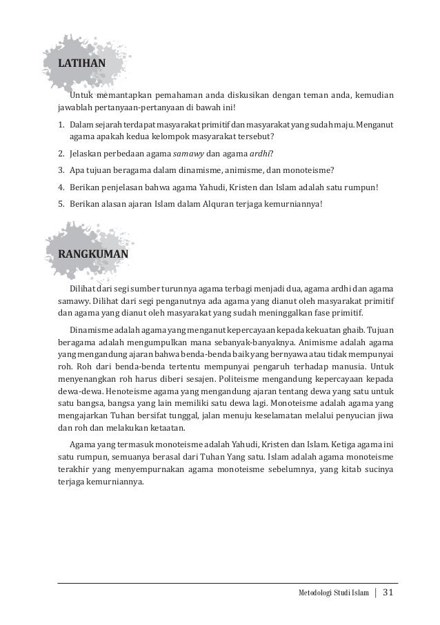 Buku Panduan Metodologi Studi Islam