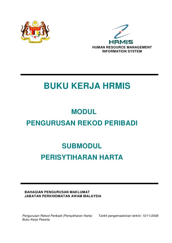 Buku Panduan Modul Pengisytiharan Harta