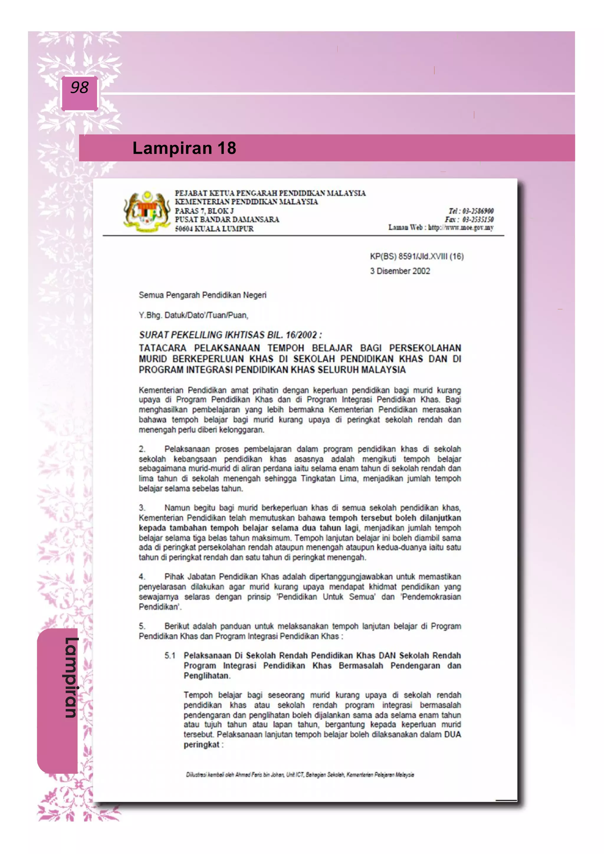 PENUTUP
98
Lampiran 18
Lampiran
 