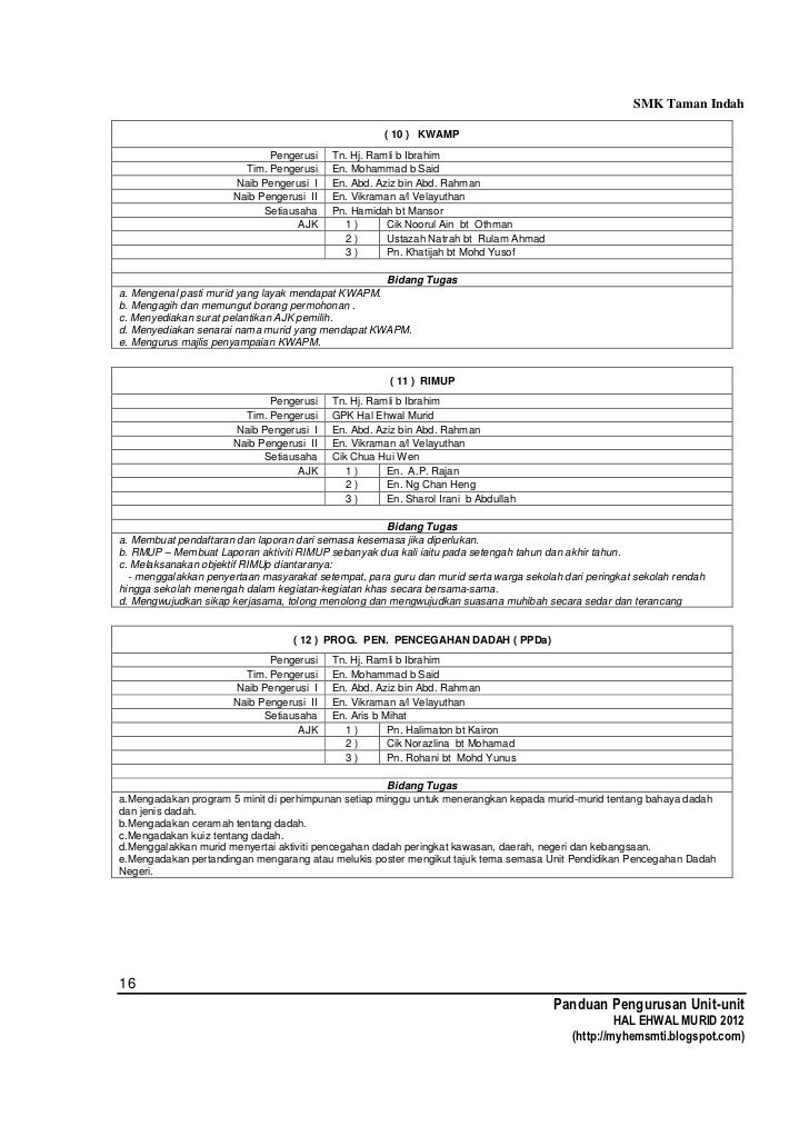 Buku panduan pengurusan unit hem 2012 terbaru