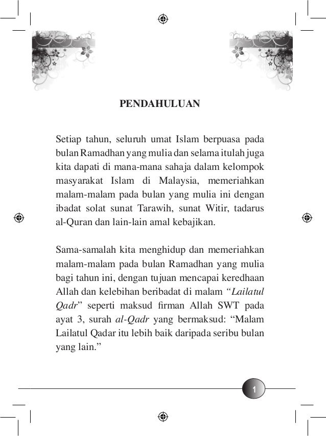 Buku panduan solat tarawih