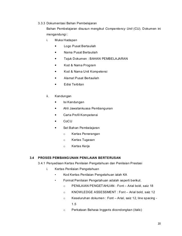 kerja contoh kertas wim Beterusan Panduan WIM & Penilaian
