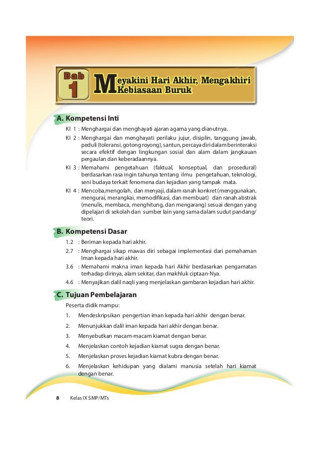 Buku pegangan guru agama islam smp kelas 9 kurikulum 2013