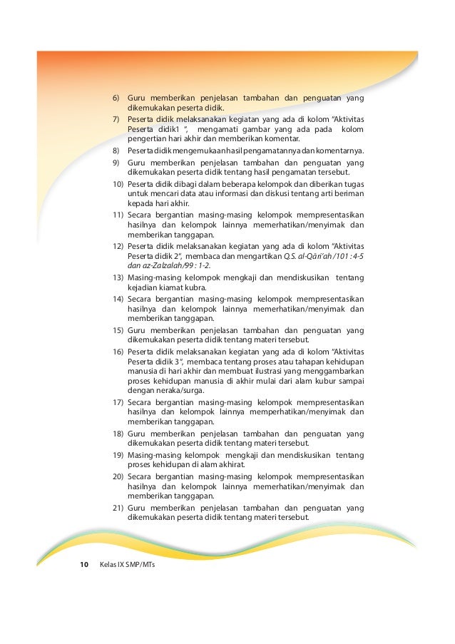 Buku pegangan guru agama islam smp kelas 9 kurikulum 2013