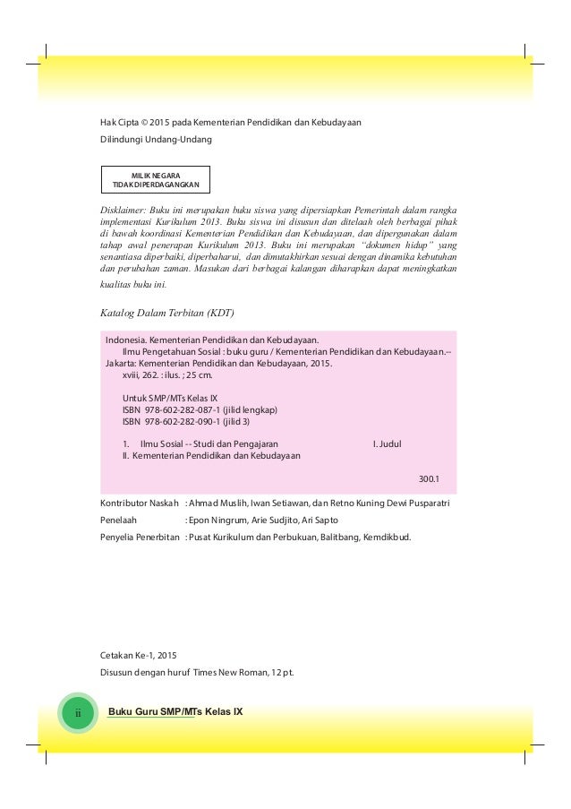 Buku Pegangan Guru Ips Smp Kelas 9 Kurikulum 2013 Wiendasblog4everyon