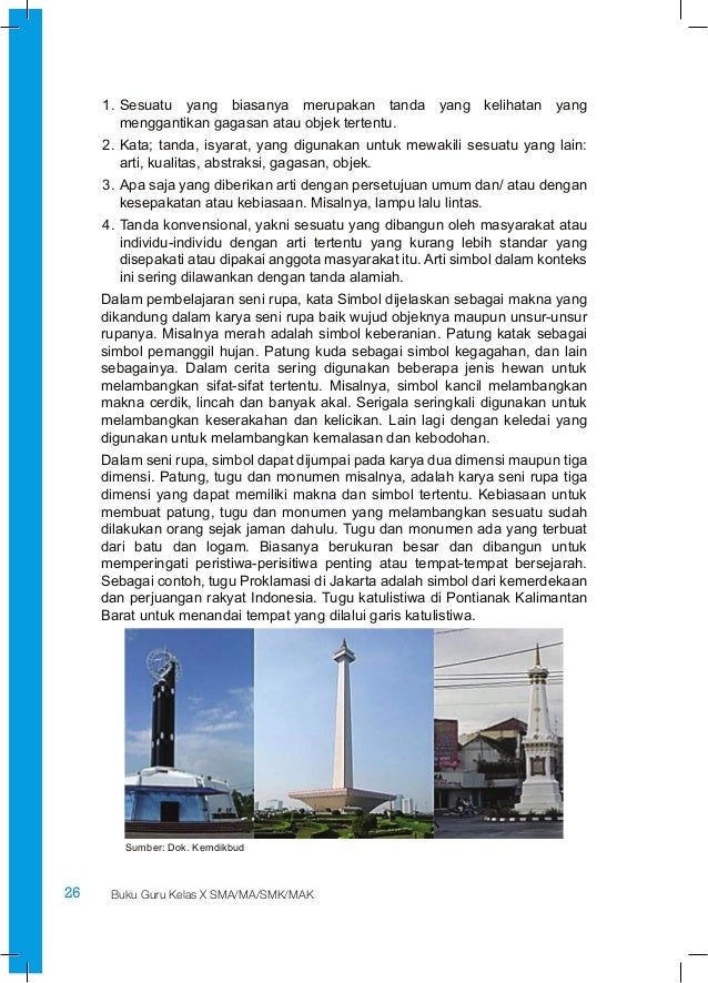 Buku pegangan guru seni budaya sma kelas 10 kurikulum 2013 