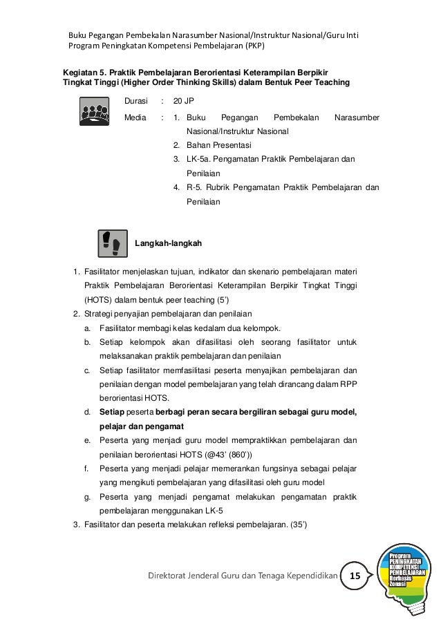 Buku Pegangan Pembekalan Instruktur PKP Berbasis Zonasi