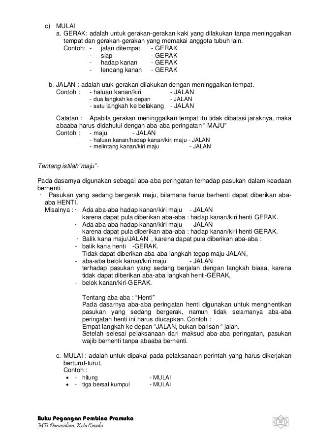 Buku pegangan pembina pramuka