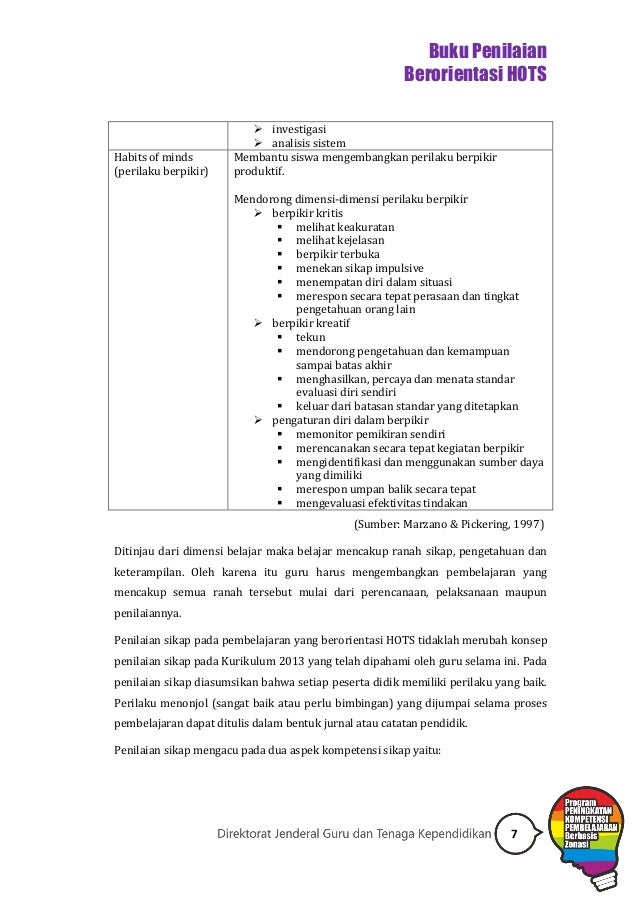 Buku Pegangan Penilaian Hots