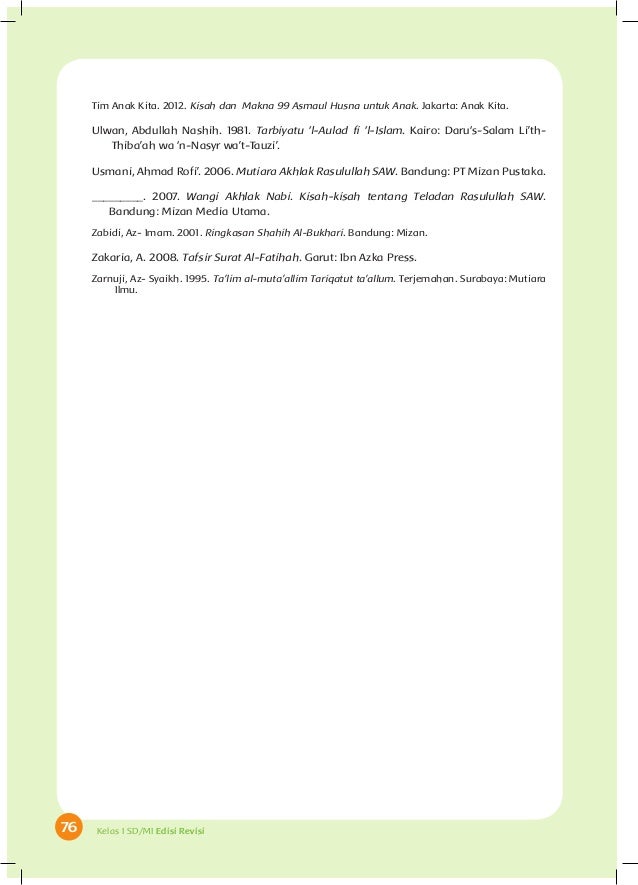 Buku Pegangan Siswa PAI SD/MI Kelas 1 (edisi revisi 2014)