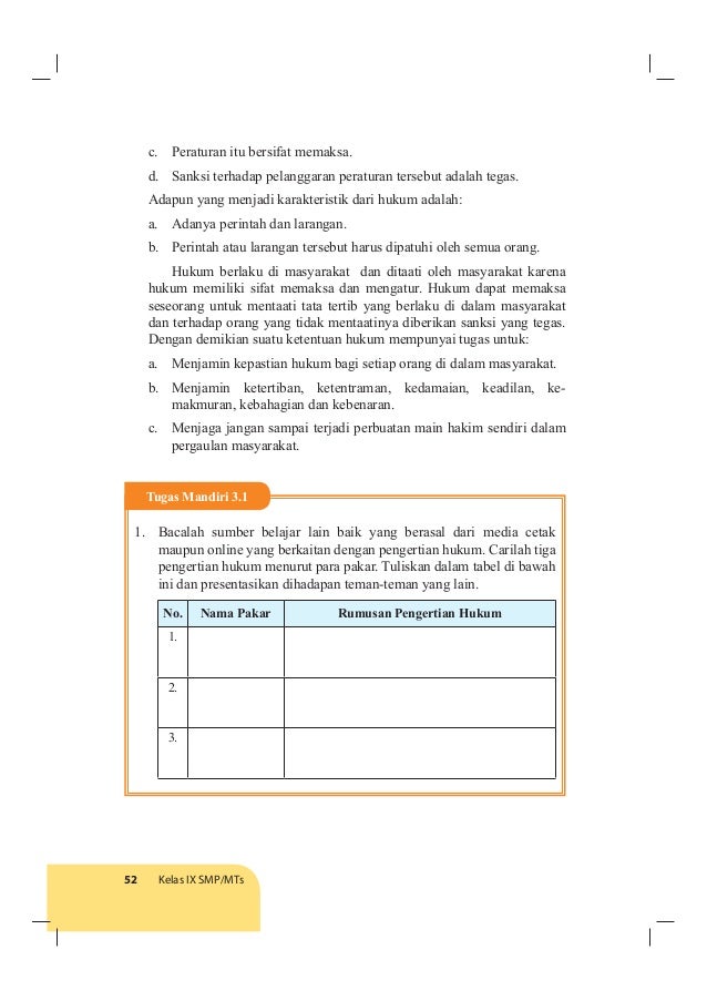 Buku Pegangan Siswa Pp Kn Smp Kelas 9 Kurikulum 2013