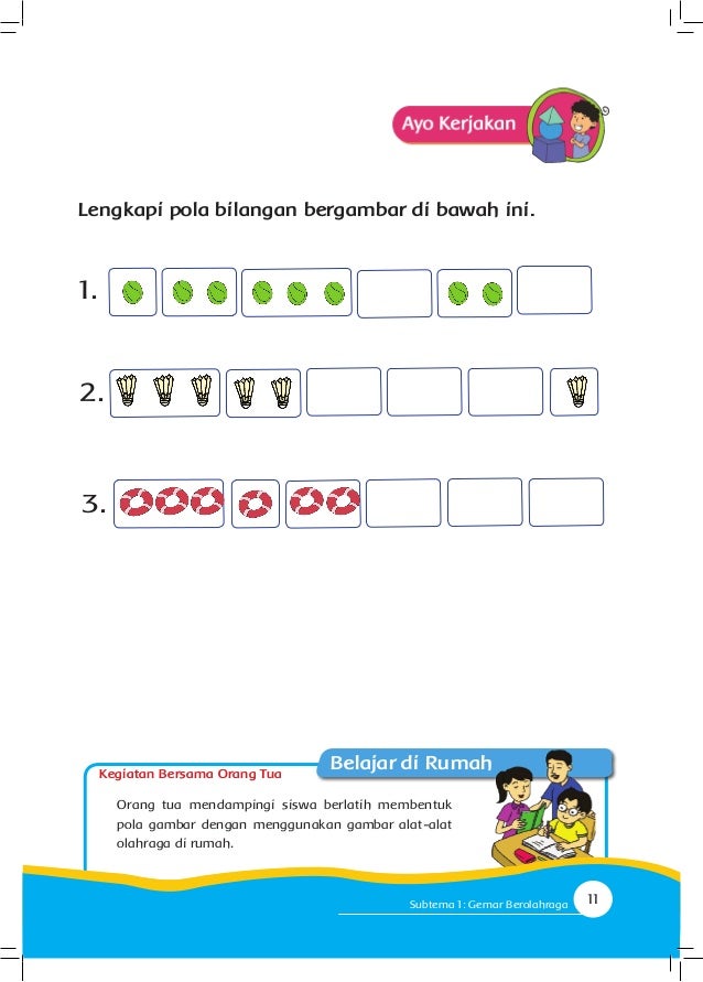 Buku pegangan siswa sd kelas 1 tema 2 kegemaranku