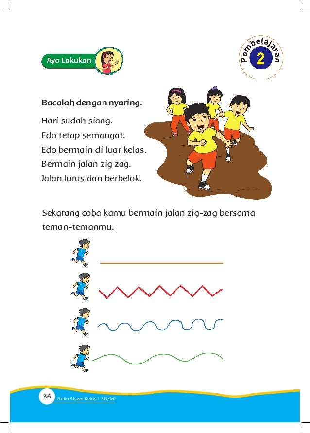 Gambar Buku Pegangan Siswa Sd Kelas 1 Tema 3 Kegiatanku 36 