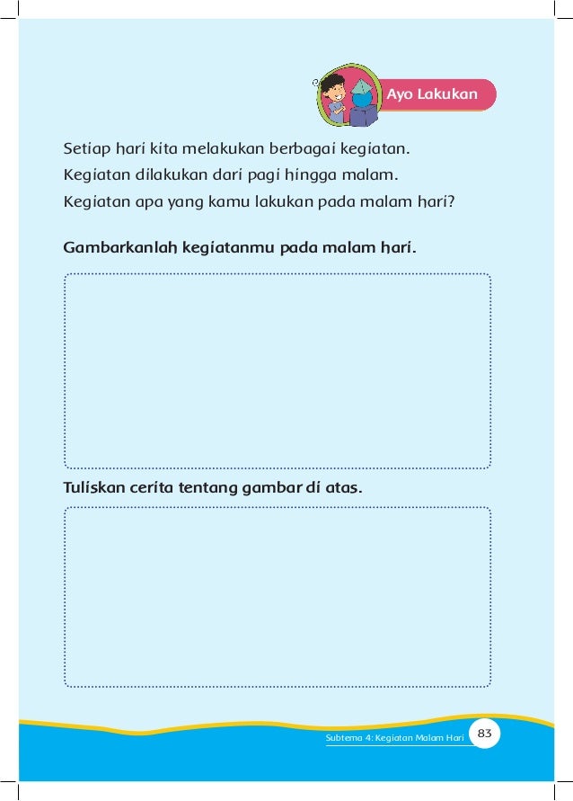 Buku pegangan siswa sd kelas 1 tema 3 kegiatanku
