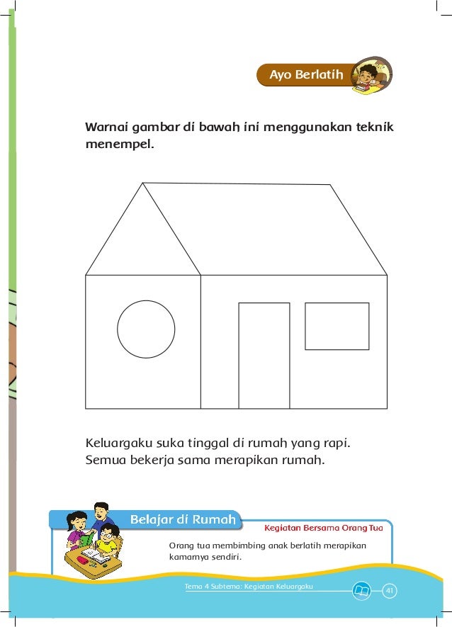 Belajar Gambar  Rumah  Anak  SD  Rumah  Joglo Limasan Work