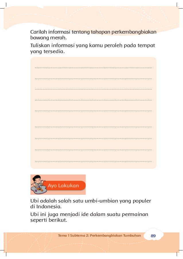 Buku pegangan siswa sd kelas 3 tema 1 perkembangbiakan 