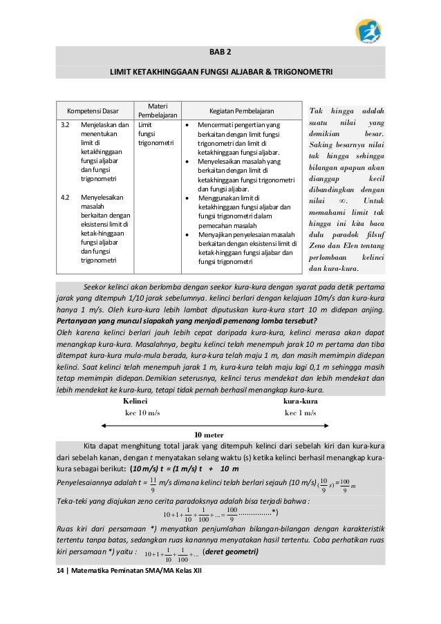 Matematika Peminatan Xii K 13