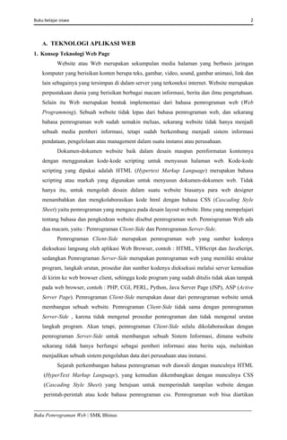 Buku pemrograman web html-css-javascript | PDF