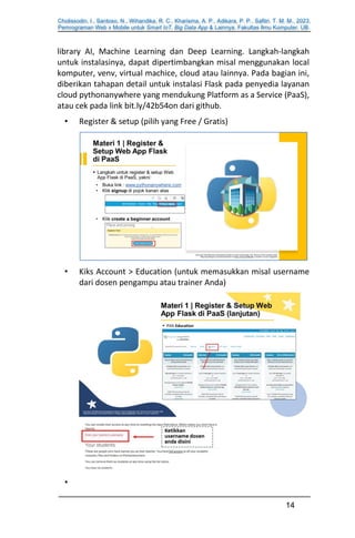 Buku Pemrograman Web x Mobile Untuk Smart IoT, Big Data App & Lainnya | PDF