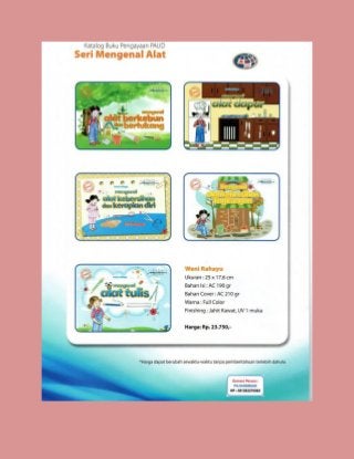 Buku Pengayaan PAUD, dipasarkan oleh Perusahaan Penyedia Buku CV. Nusantara Prima Group