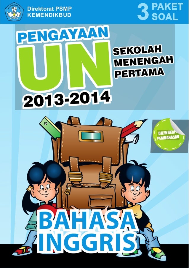 dan inggris soal jawaban bahasa ujian Bahasa Ujian 2014 Buku SMP/MTs Nasional Pengayaan 2013 Inggris
